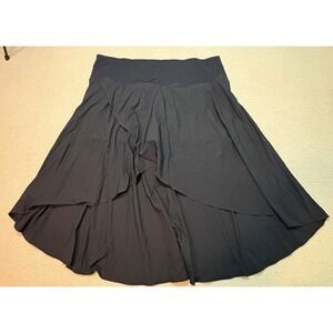 NWT Halara Breezeful High Waisted 2-in-1 Flowy Maxi Skirt Skort Black 2X